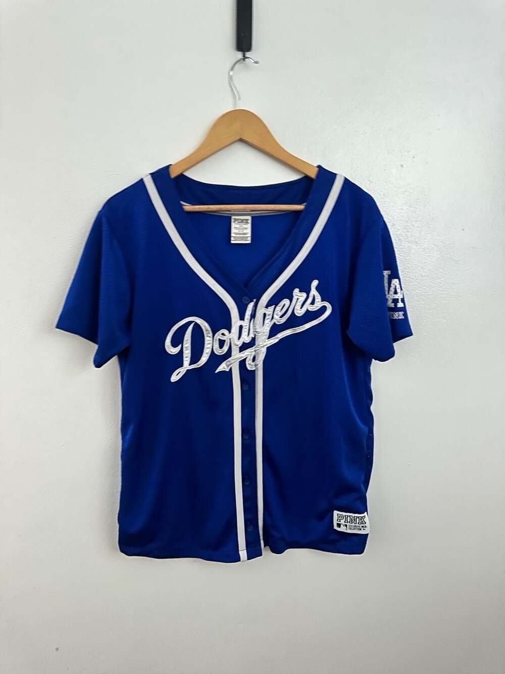 PINK Victoria's Secret Los Angeles Dodgers MLB Baseball Jersey Size Small